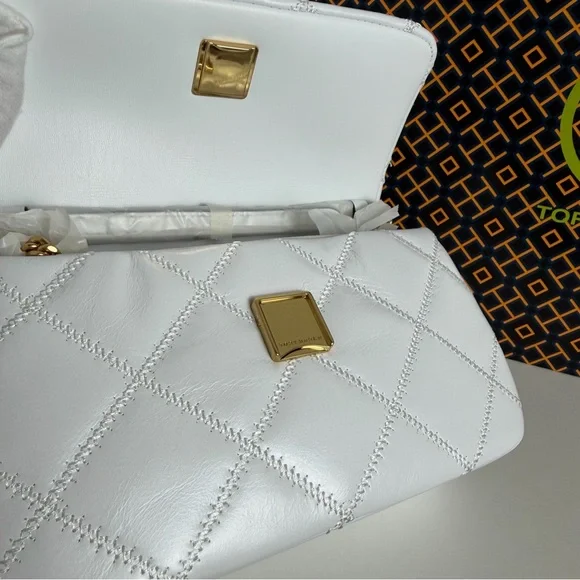 NWT Tory Burch Willa Shine Mini Top Handle Bag - Picture 9 of 13